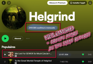 Helgrind, autre groupe phare de The Satan Records et proche de Phantom.